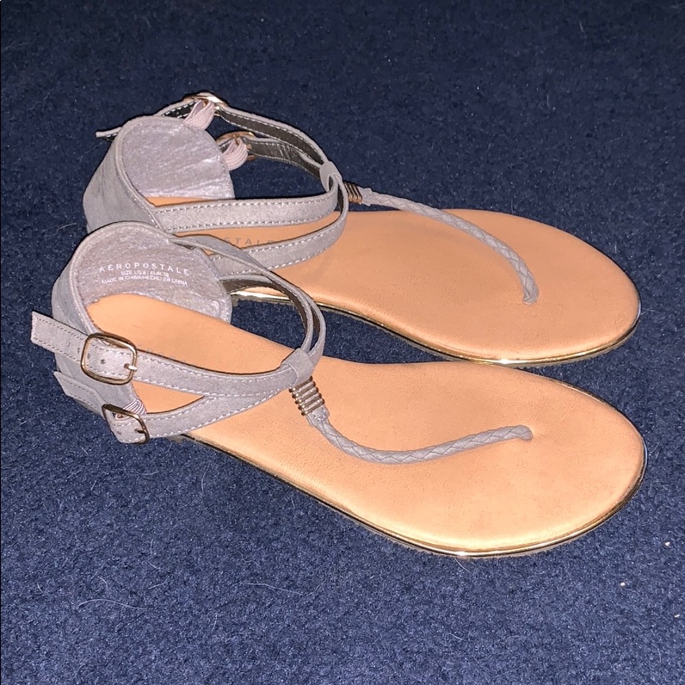Grey sandals